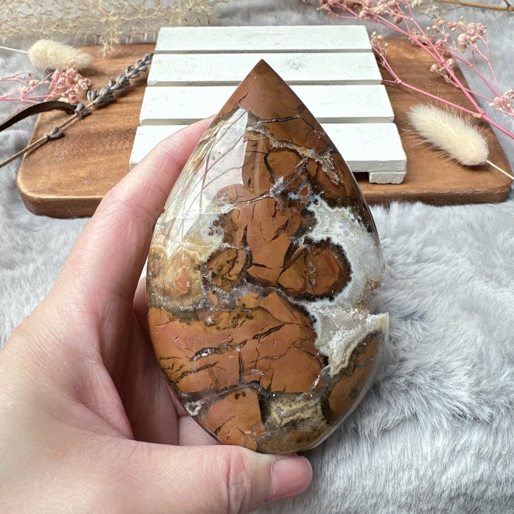 Gorgeous Brecciated Jasper Flame/Free Form